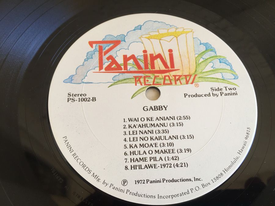 Gabby Pahinui ‎- Gabby - Panini Records ‎- PS-1002 [Photo 9]