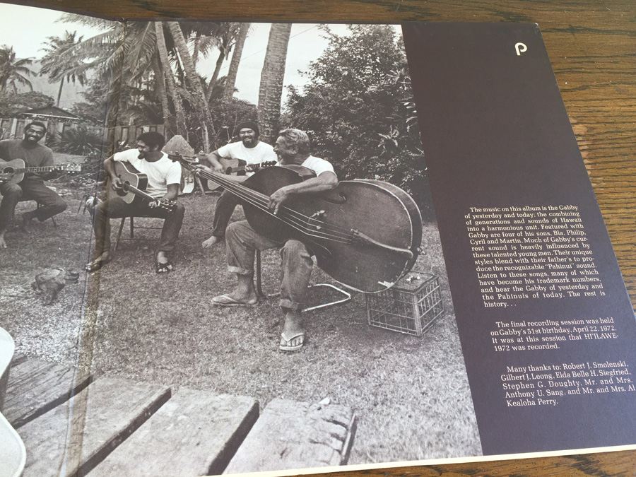 Gabby Pahinui ‎- Gabby - Panini Records ‎- PS-1002 [Photo 5]