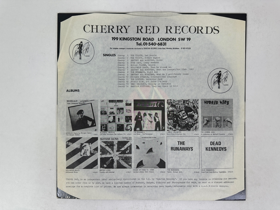 Dead Kennedys - Fresh Fruit For Rotting Vegetables, Cherry Red Records B RED 10, 1980 Vinyl Record [Photo 5]