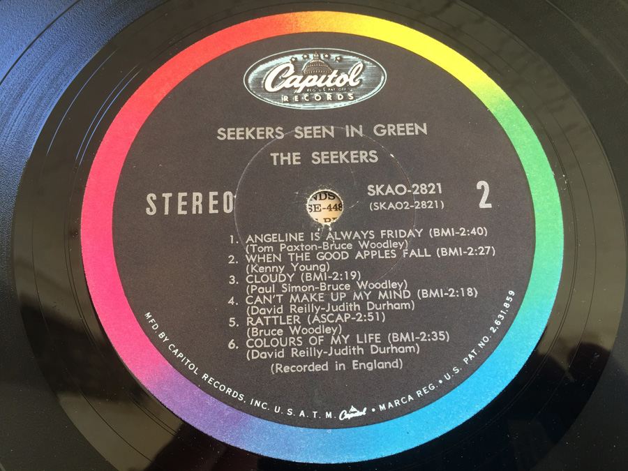 Seekers, The ‎- Seekers Seen In Green - Capitol Records ‎- SKAO-2821