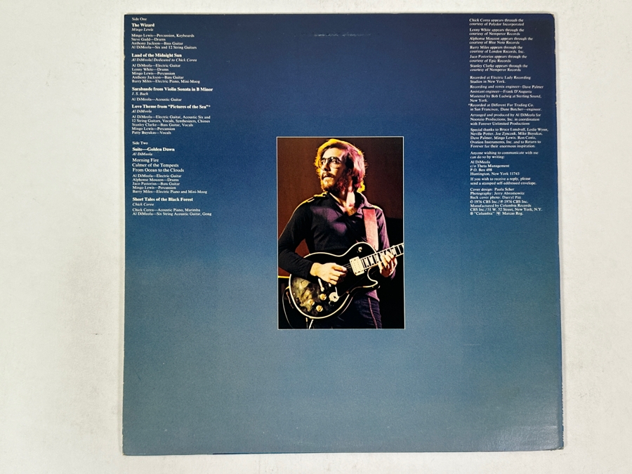 Al Di Meola - Land Of The Midnight Sun, Columbia PC 34074, 1976 Vinyl Record [Photo 2]