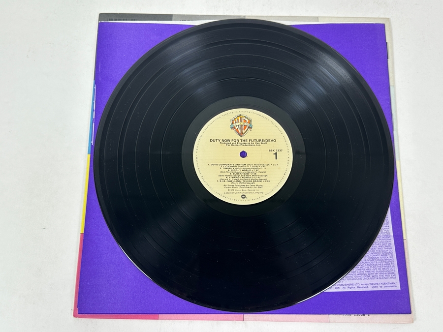 DEVO - Duty Now For The Future, Warner Bros. Records, BSK 3337, 1979 Vinyl Record [Photo 6]
