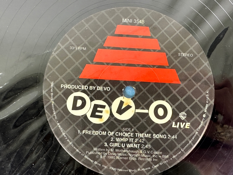Devo - Live Warner Bros. Records MINI 3548 1981 Vinyl Record [Photo 3]
