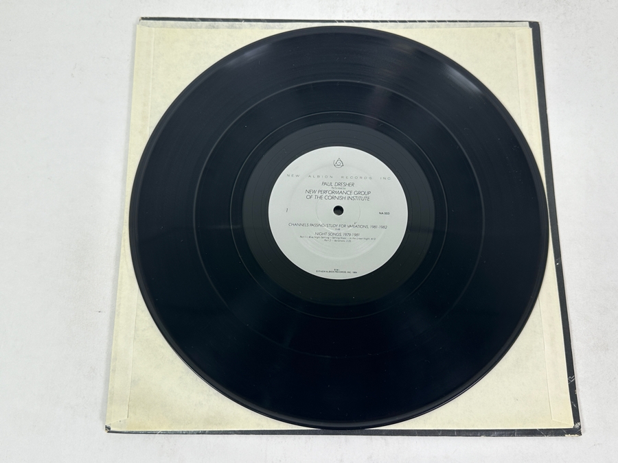 Paul Dresher - Night Songs / Channels Passing - New Albion - NA 003 1984 Vinyl Record [Photo 4]