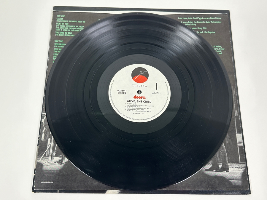 The Doors - Alive, She Cried, Elektra, 60269-1, 1983 Vinyl Record [Photo 4]