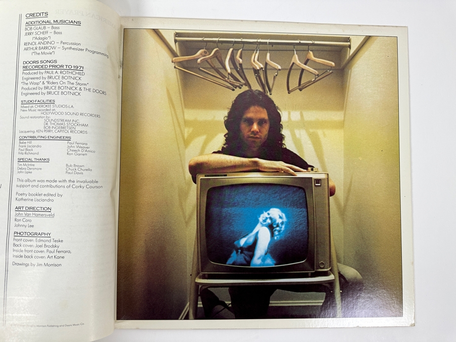 Jim Morrison Music By The Doors - An American Prayer, Elektra Records 5E-502, 1978 Original Vinyl Record [Photo 4]