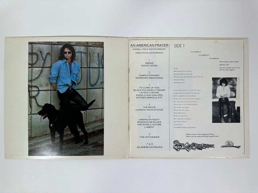Jim Morrison Music By The Doors - An American Prayer, Elektra Records 5E-502, 1978 Original Vinyl Record [Photo 2]