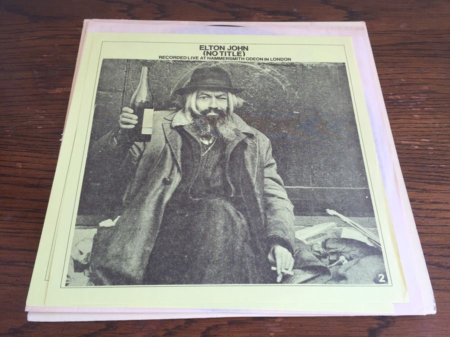 Elton John ‎- Elderberry Wine - Recorded Live At Hammersmith Odeon in London - The Amazing Kornyfone Record Label ‎- 2927 [Photo 2]