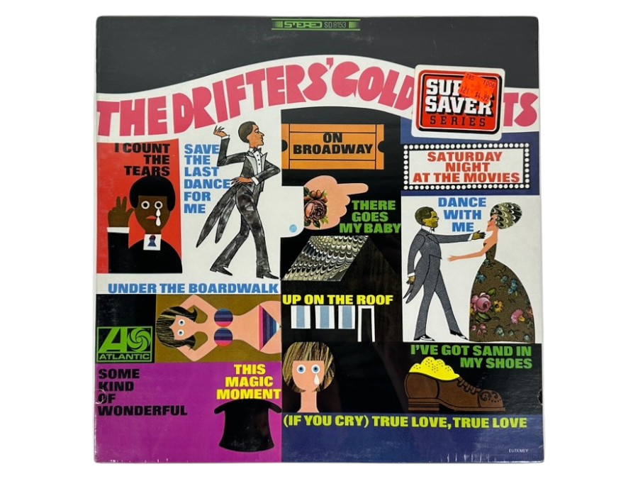 Factory Sealed The Drifters - Gold Hits, Atlantic, SD 8153, 1968 Vinyl Record