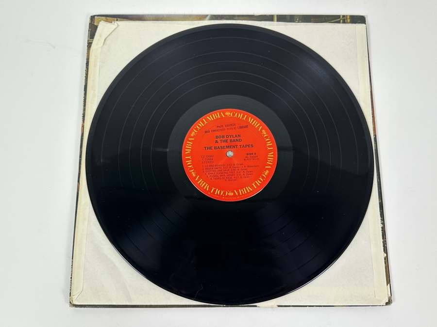 Bob Dylan & The Band - The Basement Tapes, Columbia Records, C2 33682, 1975 Vinyl Record [Photo 6]
