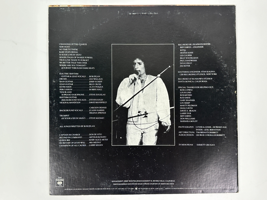 Bob Dylan - Street Legal, Columbia JC 35453, 1978 Vinyl Record [Photo 2]