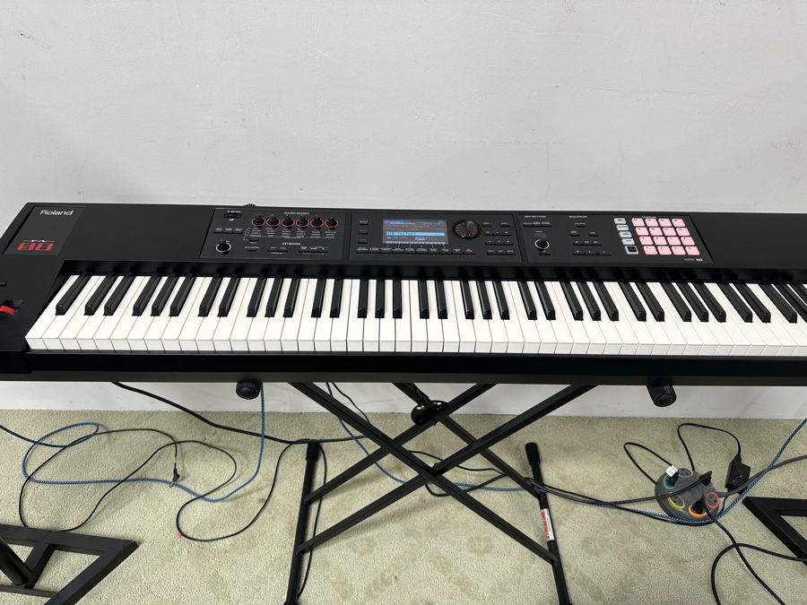 Roland Fantom-08 Synthesizer Workstation With Stageline Stand 55W X 12.5D X 36H Retails $2,400 [Photo 11]