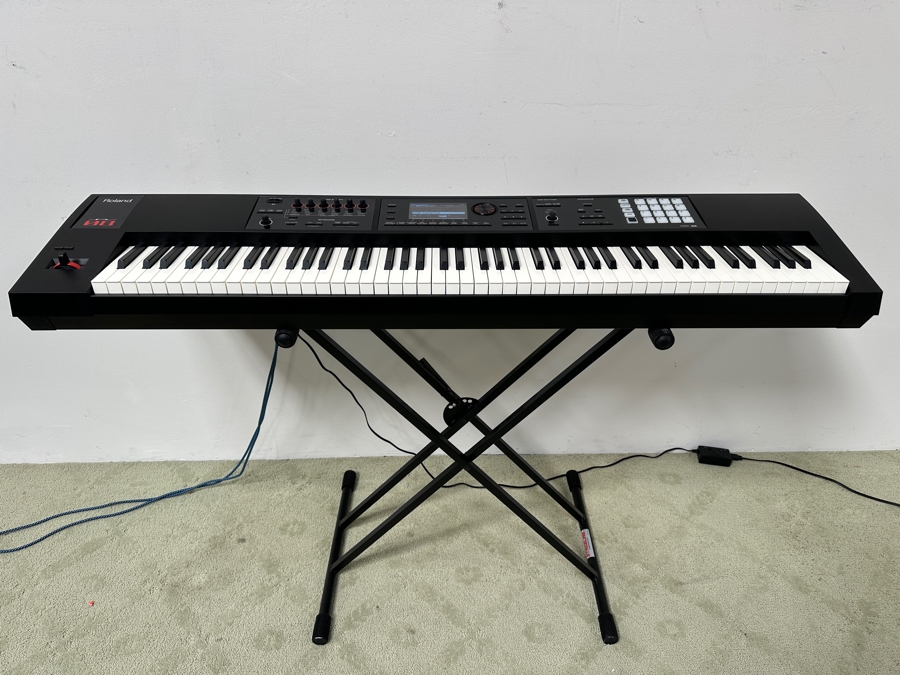 Roland Fantom-08 Synthesizer Workstation With Stageline Stand 55W X 12.5D X 36H Retails $2,400 [Photo 4]