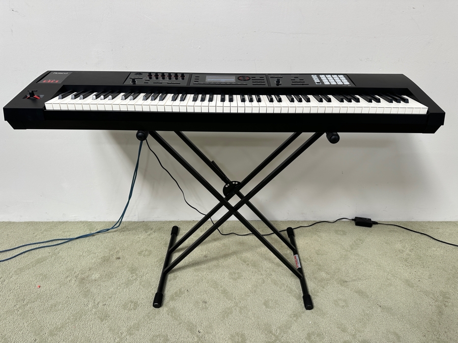 Roland Fantom-08 Synthesizer Workstation With Stageline Stand 55W X 12.5D X 36H Retails $2,400 [Photo 5]
