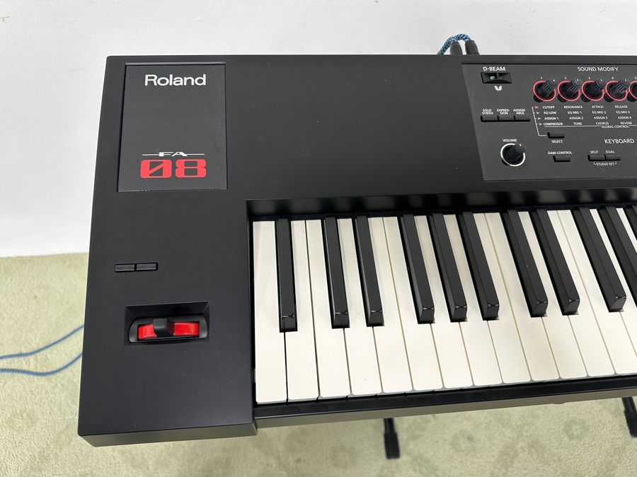 Roland Fantom-08 Synthesizer Workstation With Stageline Stand 55W X 12.5D X 36H Retails $2,400 [Photo 6]