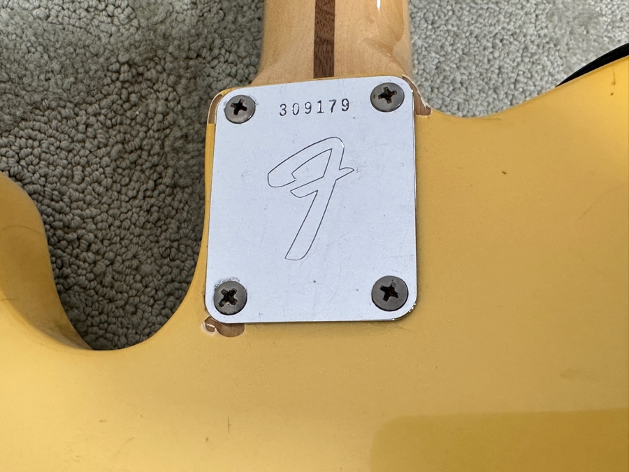 Vintage 1971 Fender Telecaster Electric Guitar, Featuring A Cream Body, White Pickguard, And Maple Fretboard S/N 309179 [Photo 18]