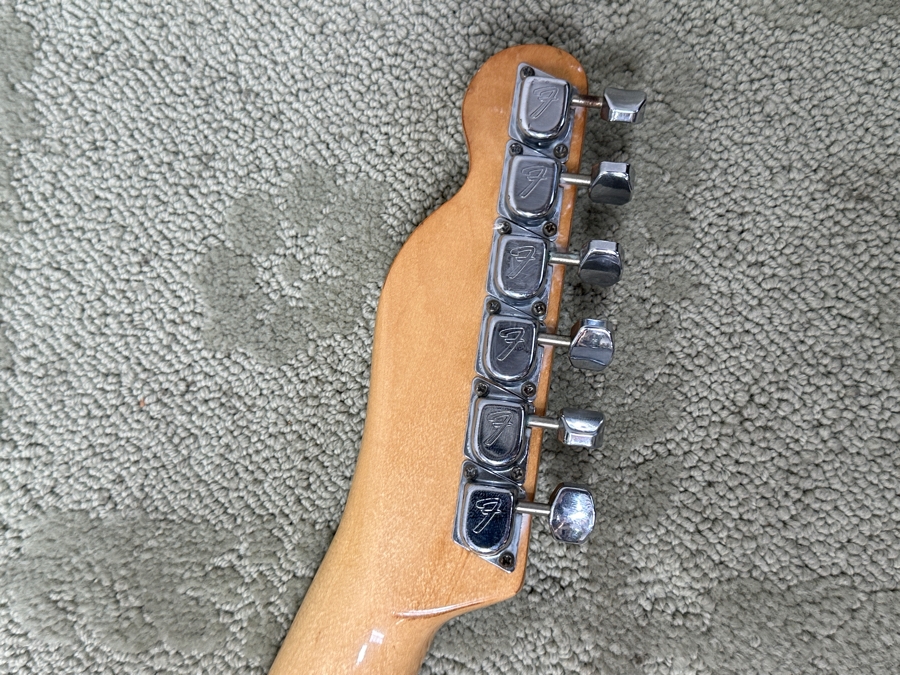 Vintage 1971 Fender Telecaster Electric Guitar, Featuring A Cream Body, White Pickguard, And Maple Fretboard S/N 309179 [Photo 17]