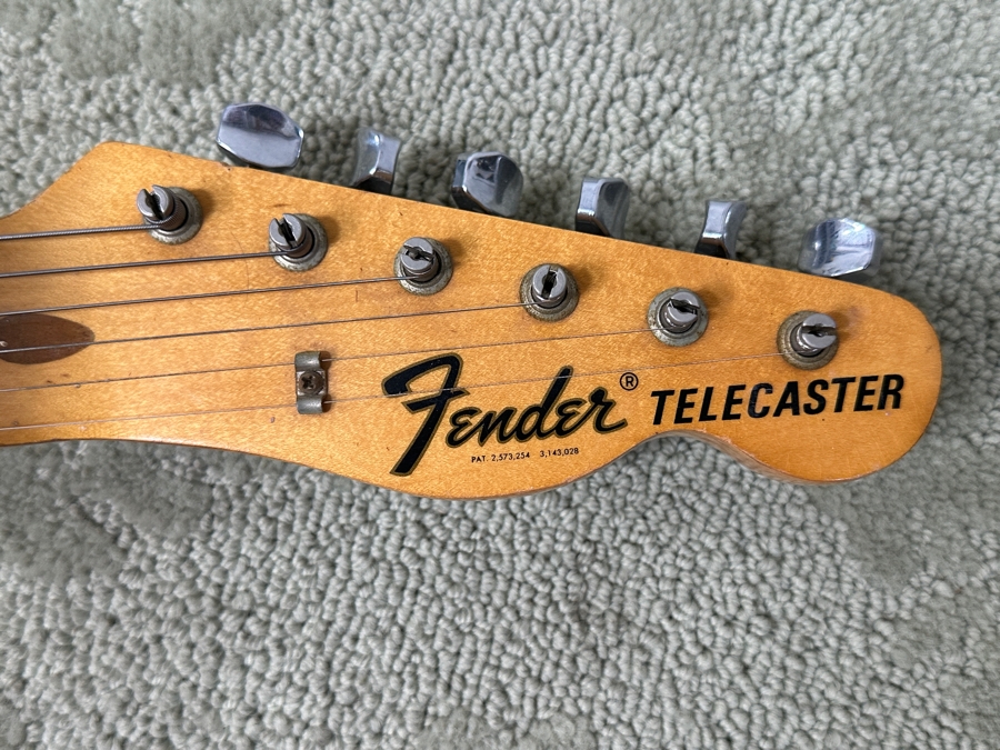 Vintage 1971 Fender Telecaster Electric Guitar, Featuring A Cream Body, White Pickguard, And Maple Fretboard S/N 309179 [Photo 6]