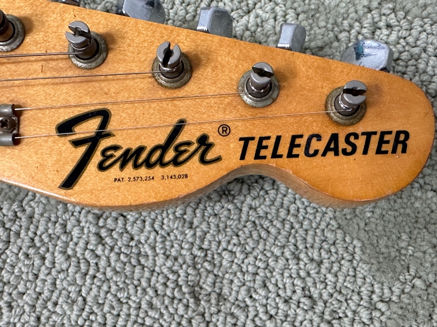 Vintage 1971 Fender Telecaster Electric Guitar, Featuring A Cream Body, White Pickguard, And Maple Fretboard S/N 309179 [Photo 5]