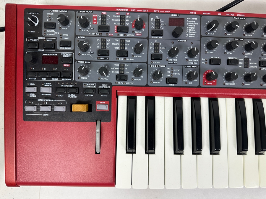 Nord Lead 4 Performance Synthesizer In Red 34'W Retails $1,900 [Photo 3]