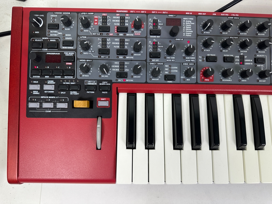 Nord Lead 4 Performance Synthesizer In Red 34'W Retails $1,900 [Photo 2]