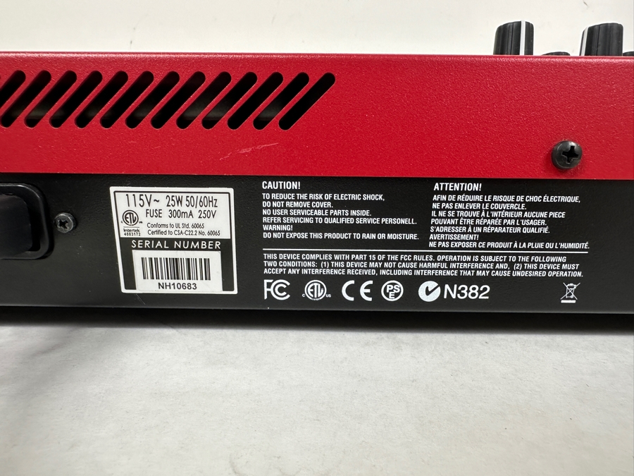 Nord Lead 4 Performance Synthesizer In Red 34'W Retails $1,900 [Photo 9]