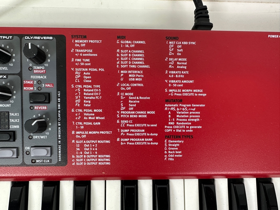 Nord Lead 4 Performance Synthesizer In Red 34'W Retails $1,900 [Photo 5]