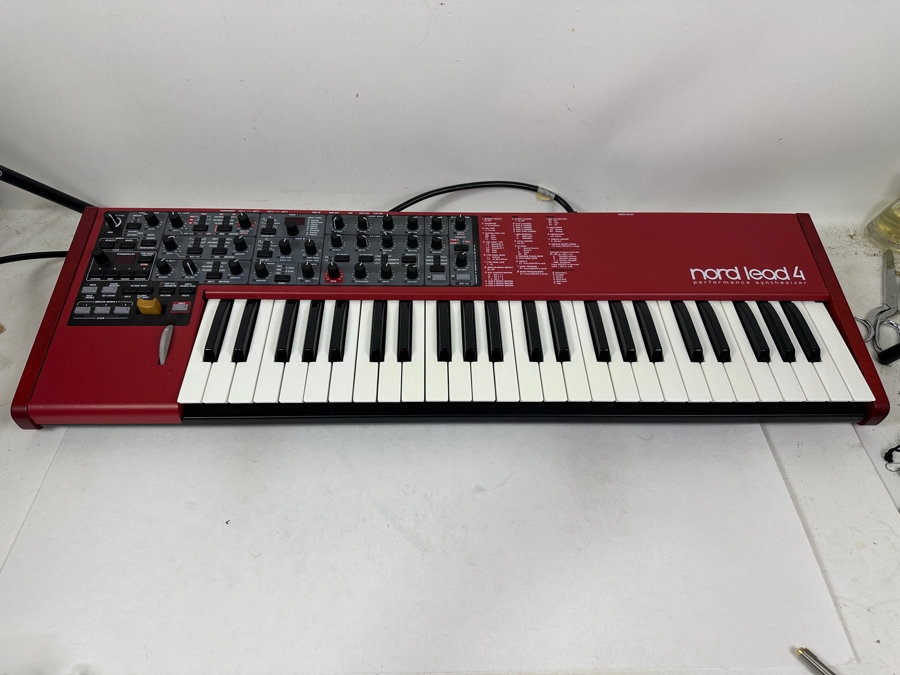 Nord Lead 4 Performance Synthesizer In Red 34'W Retails $1,900 [Photo 7]