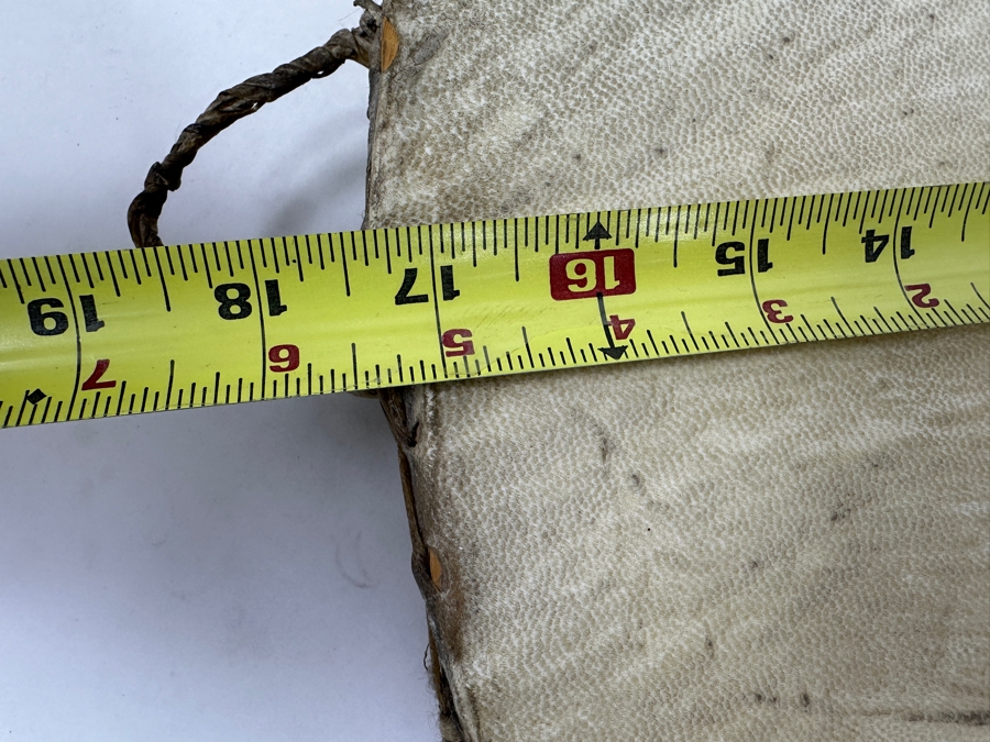 Round, Hand-Crafted Frame Drum With A Natural Skin Head And Rawhide Lacing 18'W [Photo 7]