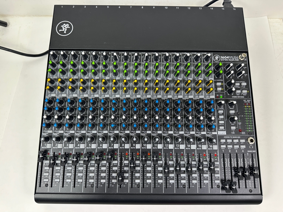 Mackie 1604VLZ4: A 16-Channel Analog Audio Mixer For Professional Sound Mixing And Control 17.5W X 17D X 6H Retails $1,049 [Photo 4]
