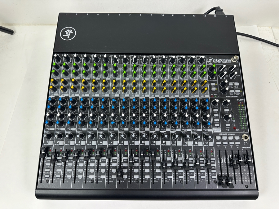 Mackie 1604VLZ4: A 16-Channel Analog Audio Mixer For Professional Sound Mixing And Control 17.5W X 17D X 6H Retails $1,049 [Photo 3]