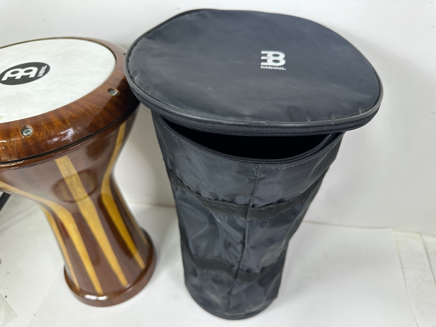 Meinl Darbuka Wooden Goblet Drum With Soft Case 11'W X 17.5'H [Photo 11]