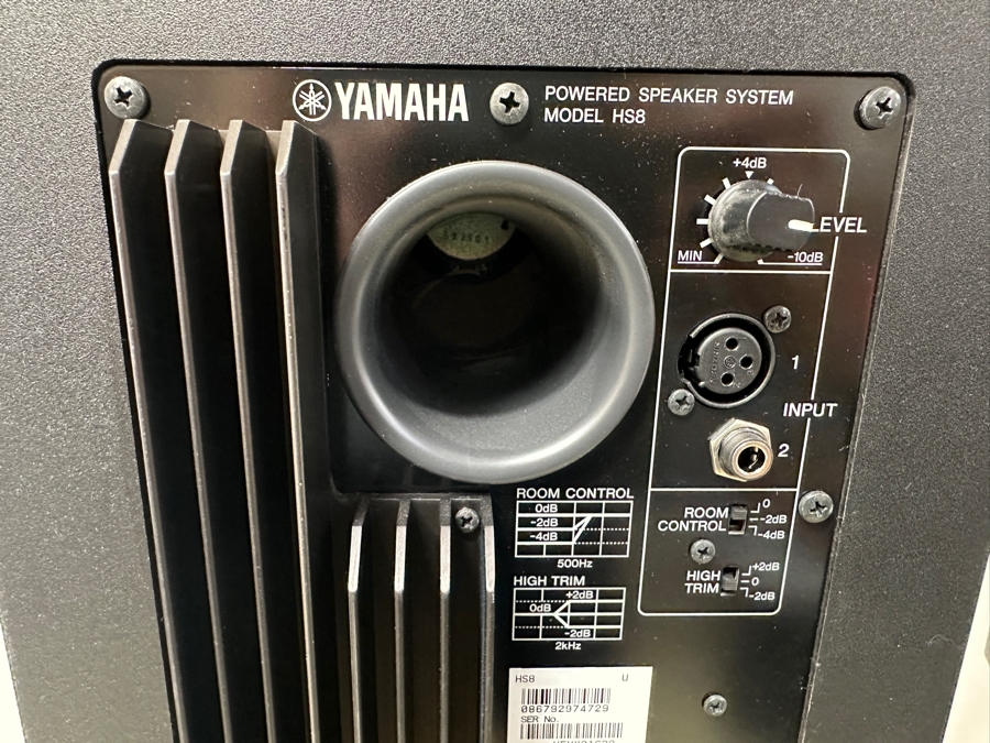 Two Yamaha HS8 Studio Monitor Speakers On Stands 48'H Retails $800+ [Photo 8]