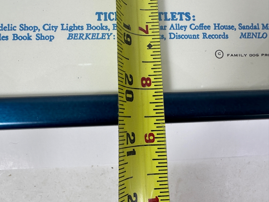 Vintage 1966 Victor Moscoso / Family Dog Prod. Concert Poster Featuring Big Brother & The Holding Co. 'Indian With The Swirling Eyes' Avalon Ballroom In San Francisco Psychedelic No. 38-3 14' X 20.5' Framed [Photo 13]