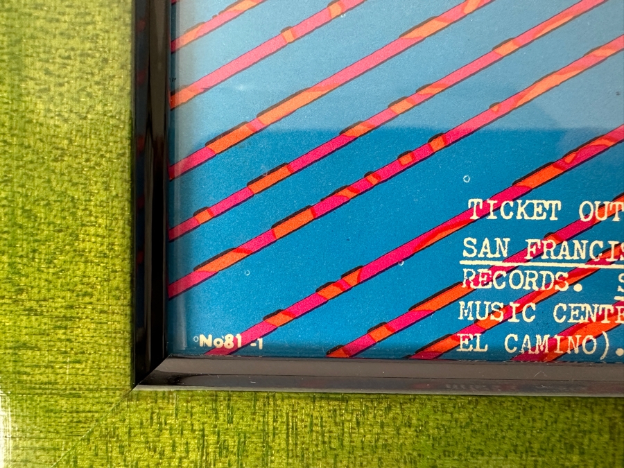 Vintage 1967 Victor Moscoso Psychedelic 'Mist Dance' Concert Poster For The Youngbloods, The Other Half And Mad River Concert At The Avalon Ballroom In San Francisco FD-81 16' X 22' Framed [Photo 12]