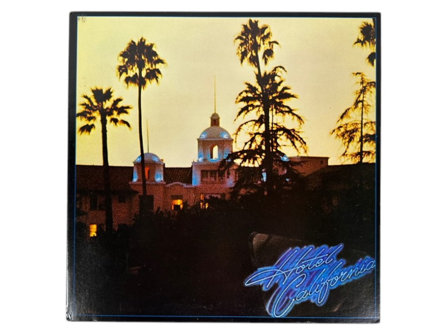 Eagles - Hotel California - Iconic Album Cover Featuring Sunset Over The Beverly Hills Hotel - Asylum Records 7E-1084 1976 Vinyl Record