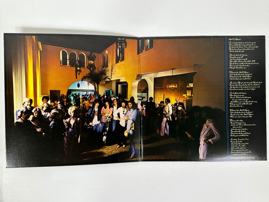 Eagles - Hotel California - Iconic Album Cover Featuring Sunset Over The Beverly Hills Hotel - Asylum Records 7E-1084 1976 Vinyl Record [Photo 2]