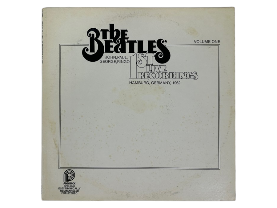 The Beatles - 1st Live Recordings Volume One: Hamburg, Germany, 1962 Pickwick SPC-3661 1979 Vinyl Record