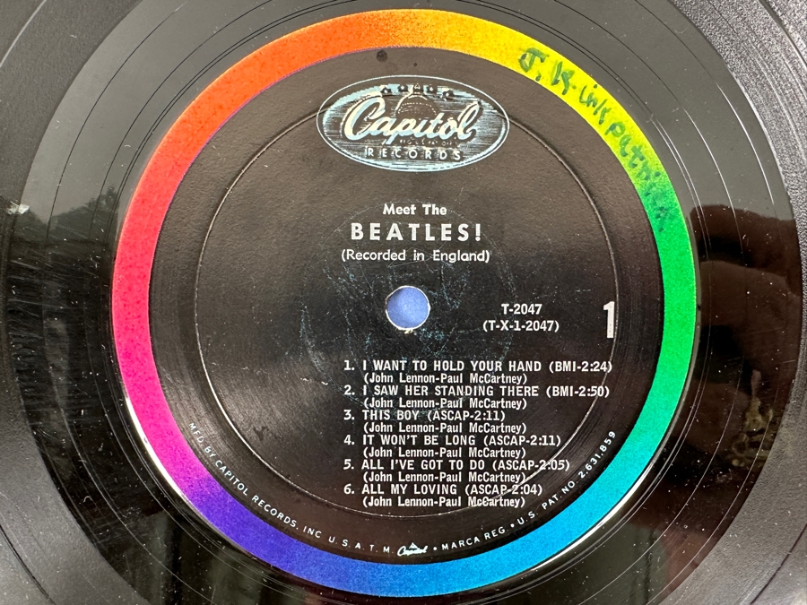 The Beatles - Meet The Beatles! - Original Pressing From Capitol Records T 2047 1964 - Classic Vinyl Record [Photo 4]