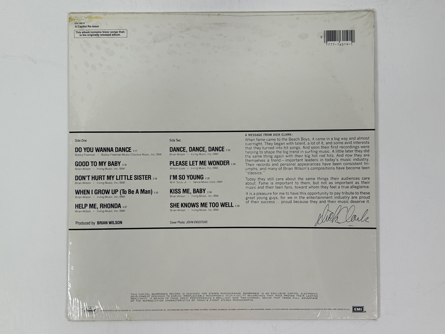Factory Sealed The Beach Boys - Dance Dance Dance Capitol SN-16019 Vinyl Record [Photo 3]