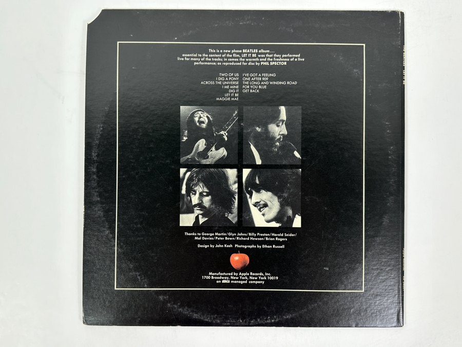 The Beatles - Let It Be - Apple Records AR 34001 1970 Vinyl Record [Photo 3]