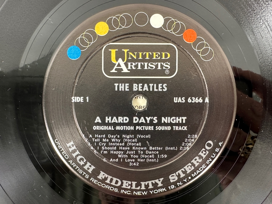 The Beatles - A Hard Day's Night - United Artists UAS 6366 1964 Vinyl Record [Photo 4]
