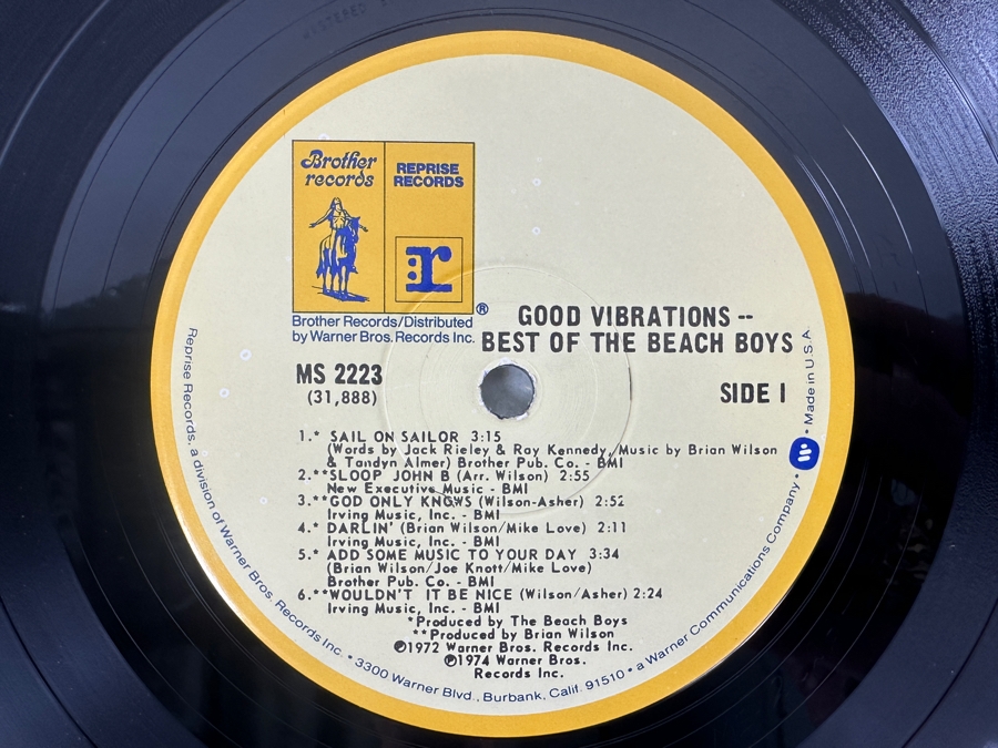 The Beach Boys - Good Vibrations - The Best Of The Beach Boys - Reprise Records - MS 2223 1975 Vinyl Record [Photo 4]