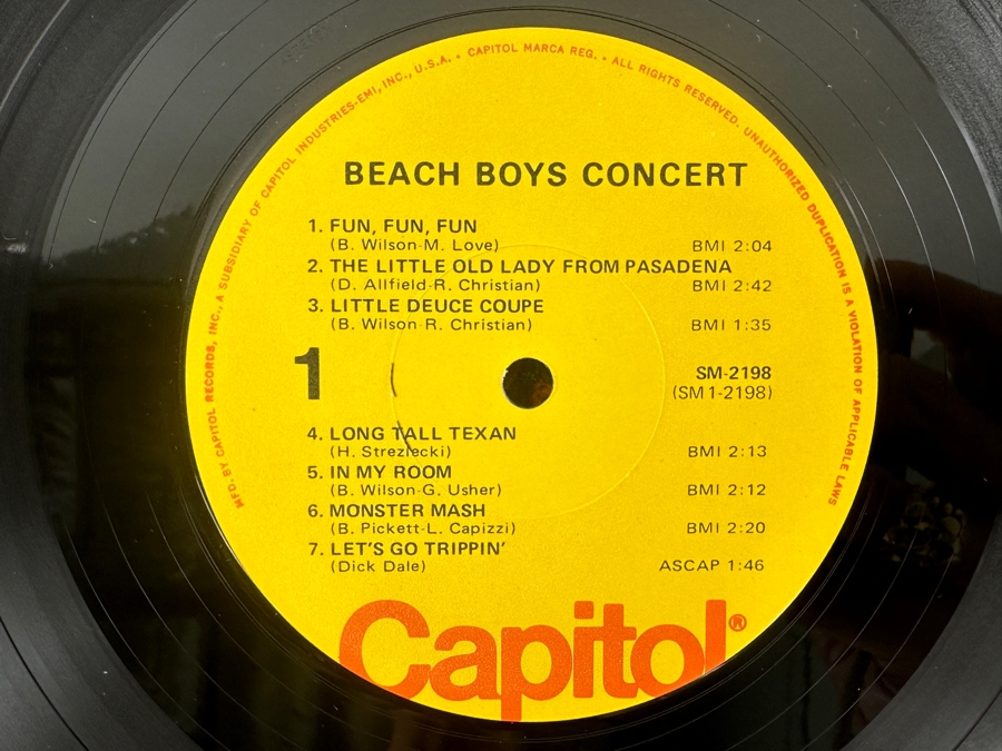 Beach Boys - Concert - Capitol SM-2198 1964 Vinyl Record [Photo 4]