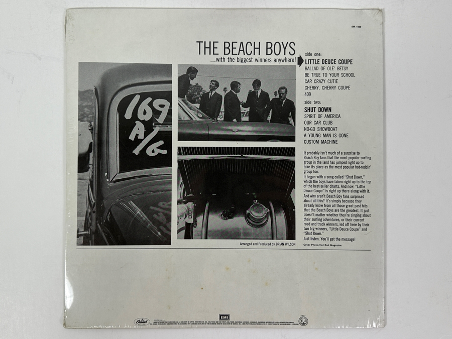 Factory Sealed The Beach Boys - Little Deuce Coupe - Original Album On Capitol Records SM-1998 1963 Vinyl Record [Photo 4]