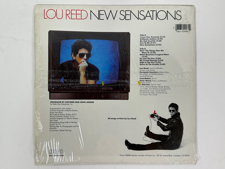 Lou Reed - New Sensations - RCA Victor Records AFL1-4998 1984 Vinyl Record [Photo 2]