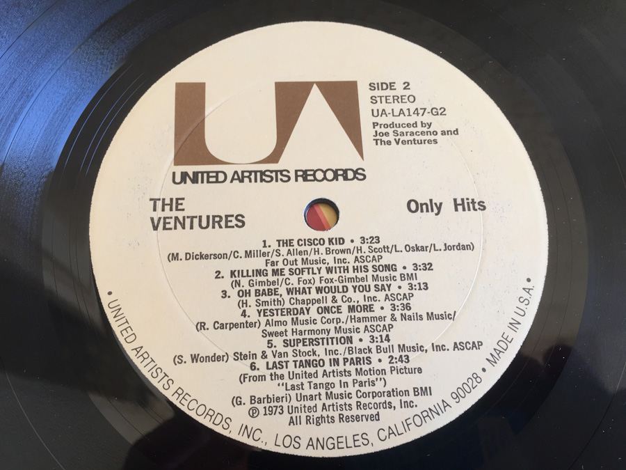 Ventures, The ‎- Only Hits! - United Artists Records ‎- UA-LA147-G2 [Photo 13]