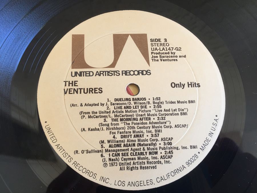 Ventures, The ‎- Only Hits! - United Artists Records ‎- UA-LA147-G2 [Photo 11]
