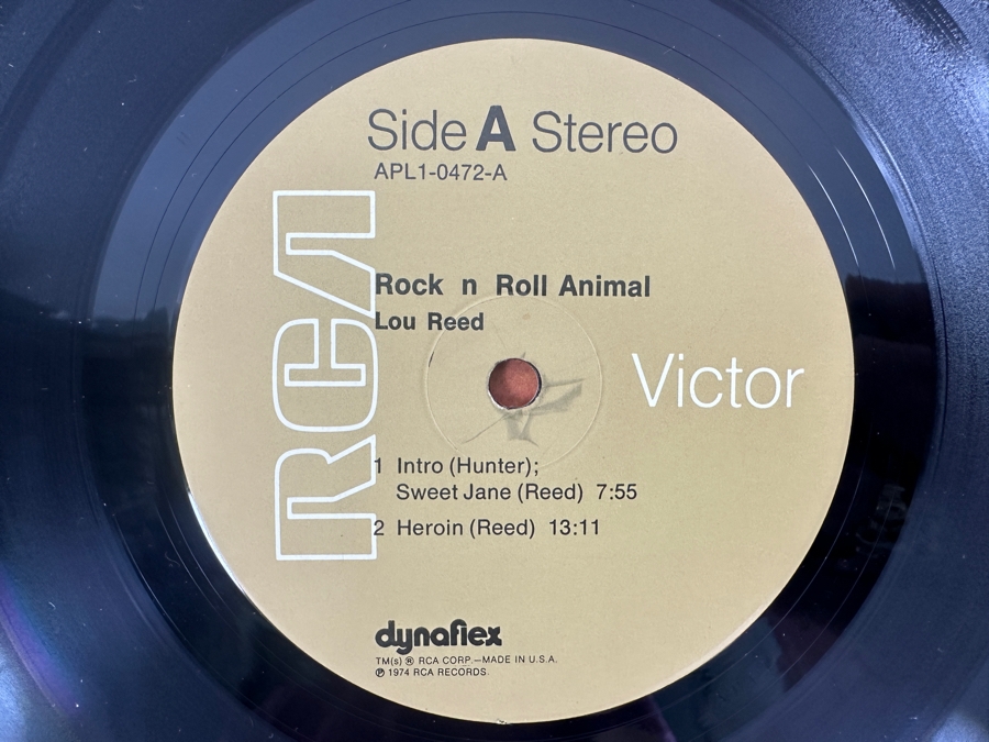 Lou Reed - Rock N Roll Animal - RCA Records APL1-0472 1974 Iconic Vinyl Record [Photo 5]