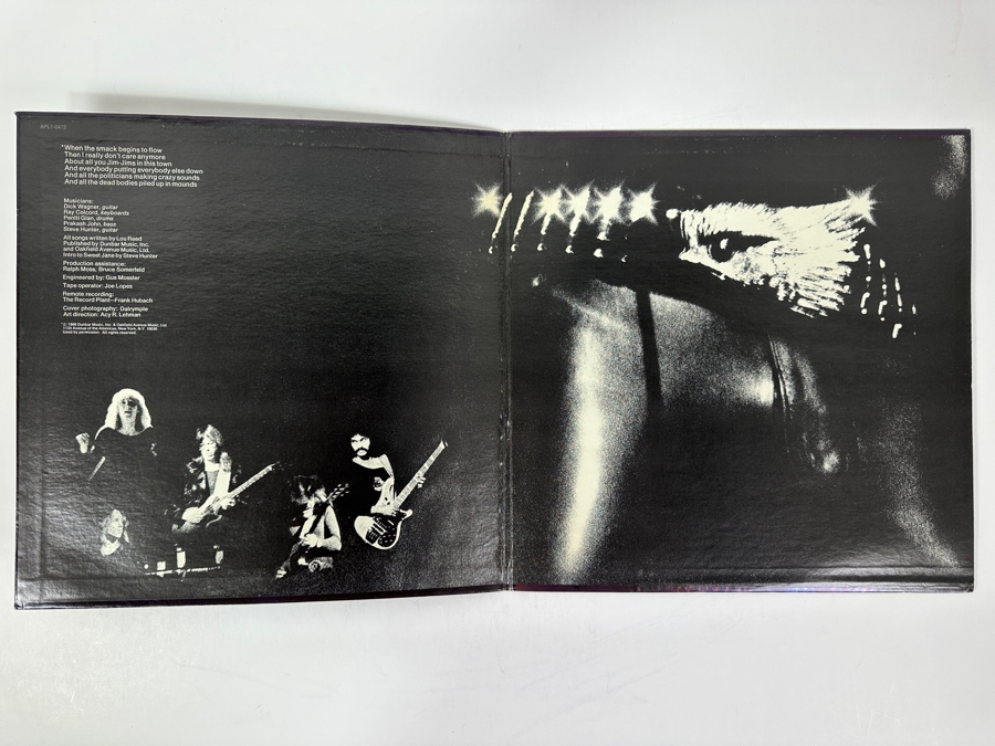 Lou Reed - Rock N Roll Animal - RCA Records APL1-0472 1974 Iconic Vinyl Record [Photo 3]